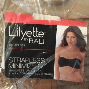 Lillyette Minimizing Strapless Bra in Nude